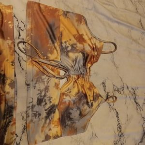 SHEIN two piece adjustable skirt and crop top